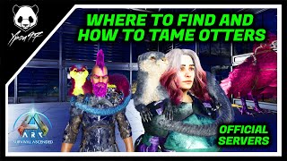 Where To Find And How To Tame Otters In The Center  Easy Trap Method  ARK Survival Ascended [upl. by Imoen382]