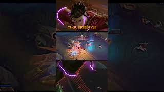 Chou freestyle TikTok Compilation52 mobilelegends chou gameplay [upl. by Yrot]