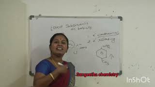 Effects of substitutes on Basicity of Amines sangeetha chemistry [upl. by Annaert]