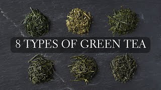 8 Types of Green Tea  Japanese tea like Matcha Sencha Gyokuro Hojicha Bancha Kukicha and more [upl. by Radford]