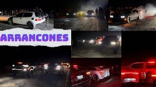 ARRANCONES CL4NDESTINOS juega trx track hawk cayenne turbo y el forky🫣🔥💨 [upl. by Schwarz]