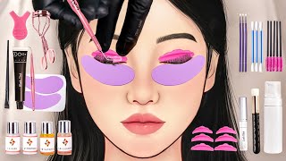 Satisfying ASMR Lashlift and Tint  Eyelash illumination Animation [upl. by Capon698]