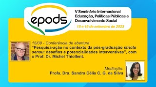 Conferência de abertura  quotPesquisaação no contexto da pósgraduação stricto sensuquot [upl. by Keg661]