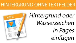 MAC HINTERGRUNDBILD IN PAGES EINFÜGEN OHNE TEXTFELDER – BACKGROUND IN PAGES – HOWTO [upl. by Kuehnel]