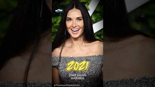 Demi Moore evolution 1981 to 2024 The Substance  Then And Now demimoore substance thesubstance [upl. by Ylrevaw]