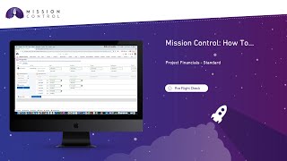 Mission Control How To  Financials  Standard Rates [upl. by Papageno41]