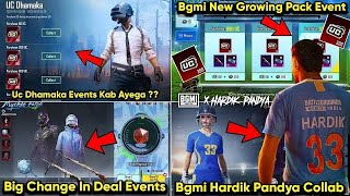 Bgmi New Growing Pack Event Back  Bgmi Hardik Pandya Create Leaks  Uc DhamakaEvent Release date [upl. by Secnirp274]