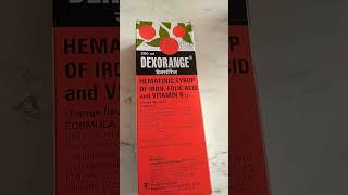 Dexorange Syrup  Hematinic Syrup use to be iron tonic [upl. by Nirehtak]