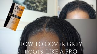 HOW TO COVER GREY ROOTS LIKE A PRO  LOCS [upl. by Eelana]