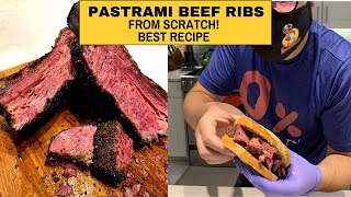 How to make Pastrami Beef Ribs  Easy recipe best method by the Masked Chef [upl. by Naut]