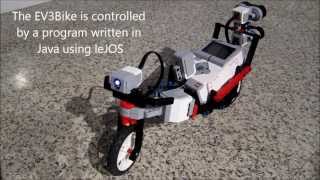 Lego Mindstorms EV3Bike Powered by leJOS amp Java [upl. by Ajnos]