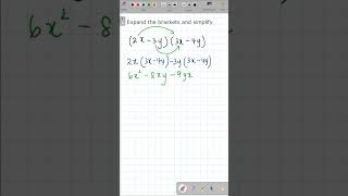 IGCSE Maths 0607 expand the brackets and simplify 🔥2017 maths exam algebra igcse [upl. by Pius]