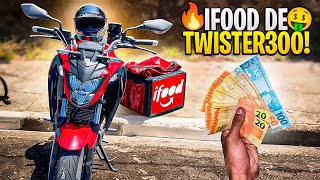 30 MINUTOS DE ENTREGAS DO IFOOD DE TWISTER 300 [upl. by Lyndy]