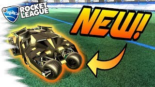 Rocket League UPDATE NEW BATMOBILES DLC OUT New Wheels Tumbler 89 Batmobile Decals DC DLC [upl. by Simmonds]