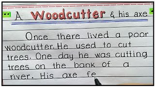 Honesty is the best policy story  A woodcutter and his axe story  The honest woodcutter [upl. by Nonnac]