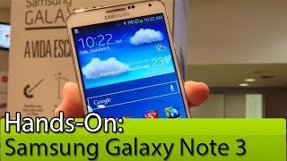 Handson Samsung Galaxy Note 3  Tudocelularcom [upl. by Hadeehsar371]