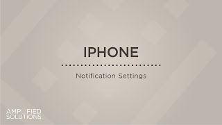 iPhone Notification Settings [upl. by Claman187]