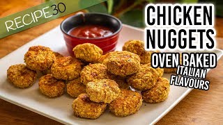 Chicken nuggets oven baked with an Italian twist [upl. by Madalyn66]