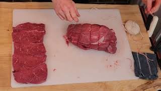 2 ways of cutting a beef sirloin tip [upl. by Avram]