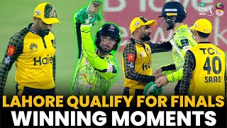 Lahore Qalandars Qualify For Finals  Winning Moments  Lahore vs Peshawar  Match 33  PSL 8  MI2A [upl. by Ronn]