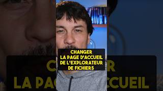 Changer la page daccueil de lexplorateur de fichiers [upl. by Hudnut]