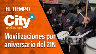 CityNoticias 8pm 21 de noviembre Movilizaciones y disturbios por aniversario del 21N [upl. by Nylime984]