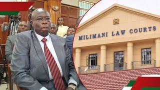 LIVE HIGH STAKES IN GACHAGUA IMPEACHMENT PETITION HEARING AT MILIMANI LAW COURTS [upl. by Sihun263]