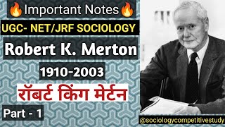 Robert K Merton Middle Range Theory  राबर्ट किंग मर्टन  Sociology [upl. by Noiz]