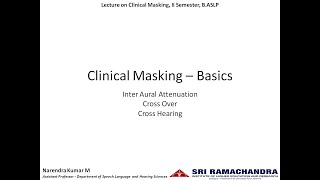 Clinical Masking  Basics [upl. by Herm]