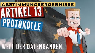 Artikel 13  So haben eure Abgeordneten namentlich abgestimmt  EU Abstimmungsprotokolle finden [upl. by Nahgeem]