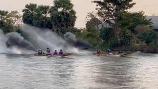 Thailand Longtail Boat Modified Diesel Turbo Engine VS Harley Davidson Engine VS Jet 650 [upl. by Latsirk]