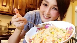 Chinese Shrimp Fried Rice Recipe 蝦仁炒飯 with CiCi Li [upl. by Hauck]