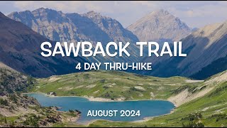 4day SOLO ThruHike on the SAWBACK TRAIL Banff National Park Alberta Canada [upl. by Glynnis]