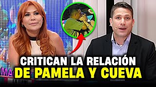 Magaly Medina y Paco Bazán reaccionan ante el beso de Pamela Franco y Cueva [upl. by Fifine]