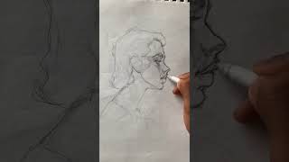 How to draw looking up loomis method ytshorts short shorts [upl. by Zeeba150]