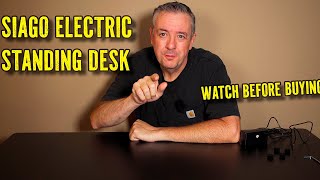 Best Sit Stand Desk 2024  SIAGO Electric Sit Standing Desk [upl. by Ecyak]