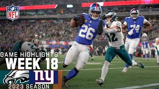 Philadelphia Eagles vs New York Giants  Highlights  2023 Regular Season Week 18 [upl. by Hulbard938]