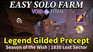 Destiny 2  Void Titan Legend Gilded Precept Farm ONE SHOT CHAMPIONS [upl. by Honorine]