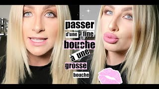 COMMENT PASSER DUNE FINE BOUCHE À UNE GROSSE BOUCHE EN 2MIN  Justine Francotte [upl. by Gnuoy508]