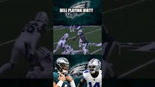 Cowboys Markquese Bell DIRTY LATE Hit Jalen Hurts [upl. by Ardnosal]