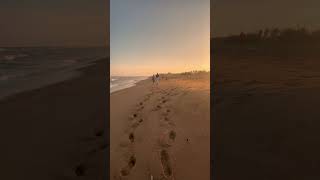 Beautiful Couple beach walk holding hands 🩷  couplegoals love beach [upl. by Enialem]