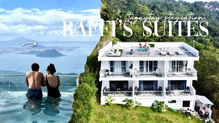 RAFFI’S WAY SUITES Tagaytay Staycation Overlooking Taal  Rooftop Pool 🏞️🍃 [upl. by Kordula]