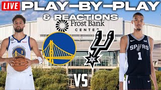 Golden State Warriors vs San Antonio Spurs  Live PlayByPlay amp Reactions [upl. by Petes]