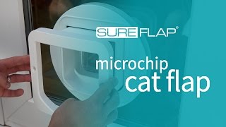 SureFlap Microchip Cat Flap  Glass Installation [upl. by Hilten]