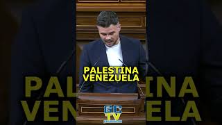 quotUsted ha comparado Palestina con Venezuelaquot Rufián a Cayetana Álvarez de Toledo venezuela pp vox [upl. by Eillehs]