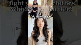 Tight vs loose clothes 🤍✨fashion styleguide styletips styleadvice outfitideas outfitinspo [upl. by Paget]