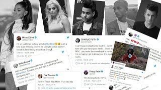 Celebrity Reactions to Mac Millers Tragic Death ► Celebrities Pay Tribute To Ariana Grandes Ex [upl. by Enyrb]