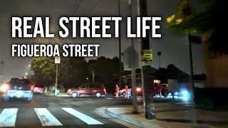 Real Street Night Time Life  4K HDR Roadtrip Video 🎥  South LA‼️ [upl. by Lemaj]