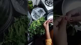 Methi chi bhaji banvaychi sopi paddat Marathi tadka [upl. by Nage]