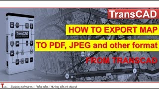 How to Export Map to PDF or JPEG from TransCAD [upl. by Waterman918]